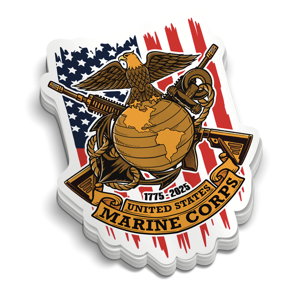 Marine Corps 250th Birthday Pack (11 Stickers)