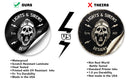 Truck Tillerman 3 Pack Firefighter Helmet Sticker-5