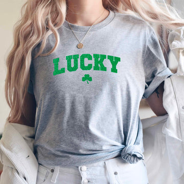 St Patricks Day Cute Lucky Clover Top - 0