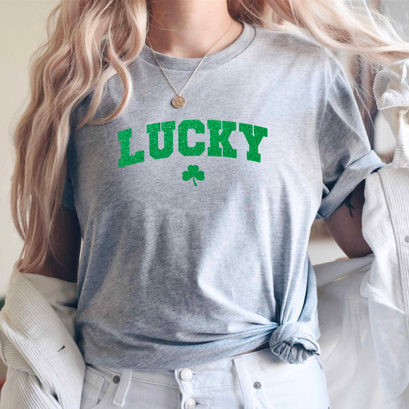 St Patricks Day Cute Lucky Clover Top