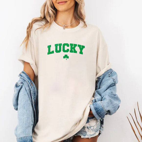 St Patricks Day Cute Lucky Clover Top