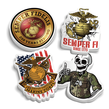 Marine Corps 250th Birthday Pack (11 Stickers)