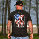 Men's Dangerous Freedom Over Peaceful Slavery Patriotic T-Shirt-4