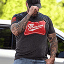 Men's 'Merica Patriotic T-Shirt - Heather Charcoal-1