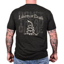Men's Metallic Gold Liberty or Death Patriotic T-Shirt-6