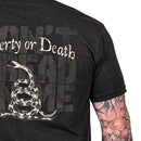 Men's Metallic Gold Liberty or Death Patriotic T-Shirt-8