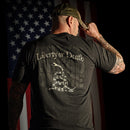 Men's Metallic Gold Liberty or Death Patriotic T-Shirt-1