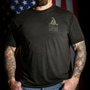 Men's Metallic Gold Liberty or Death Patriotic T-Shirt-3