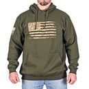 Men's Heavyweight Oversized Arid Camo Flag Hoodie (OD Green)-3