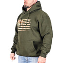 Men's Heavyweight Oversized Arid Camo Flag Hoodie (OD Green)-2