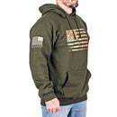 Men's Heavyweight Oversized Arid Camo Flag Hoodie (OD Green)-1