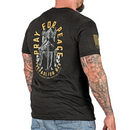 Men's Pray for Peace | Prepare for War Patriotic T-Shirt-1