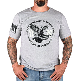 Men's When Tyranny Becomes Law Patriotic T-Shirt