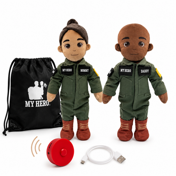 Pilot Daddy Doll | Military Doll in Flight Suit | Recordable