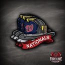 MLB Fire Helmet Sticker - 3 PACK-17
