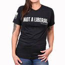 Women's Not A Liberal (Obviously) Patriotic Boyfriend Fit Tshirt-1