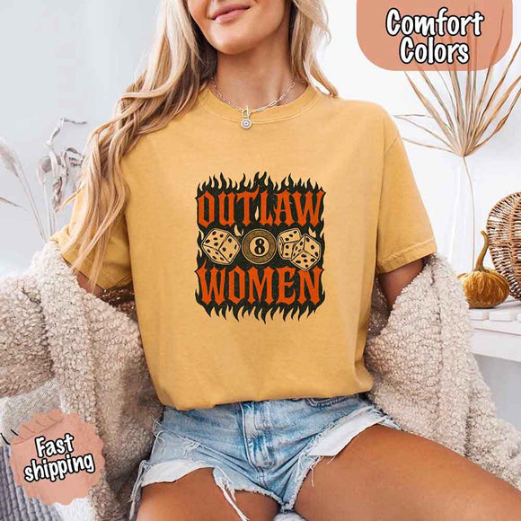 Outlaw Women Flames Shirt – Vintage Western Cowgirl Shirt