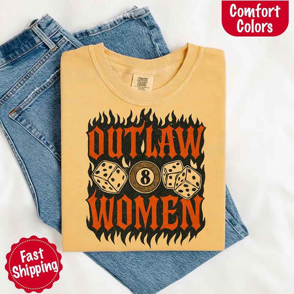 Outlaw Women Flames Shirt – Vintage Western Cowgirl Shirt