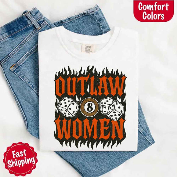 Outlaw Women Flames Shirt – Vintage Western Cowgirl Shirt