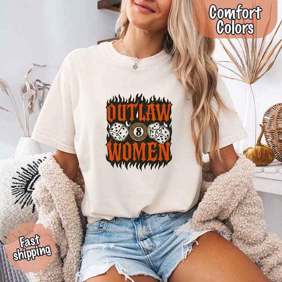 Outlaw Women Flames Shirt – Vintage Western Cowgirl Shirt