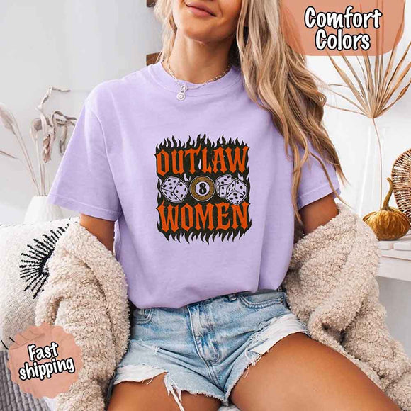 Outlaw Women Flames Shirt – Vintage Western Cowgirl Shirt