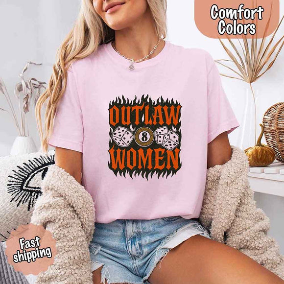 Outlaw Women Flames Shirt – Vintage Western Cowgirl Shirt