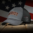 Charcoal & Black "Patriot" Trucker Hat-3