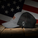 Charcoal & Black "Patriot" Trucker Hat-5