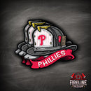 MLB Fire Helmet Sticker - 3 PACK-20