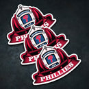 MLB (NL) Fire Helmet Stickers - 3 Pack-9