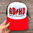Trucker Hat -  "AD/HD Look a Squirrel"-1