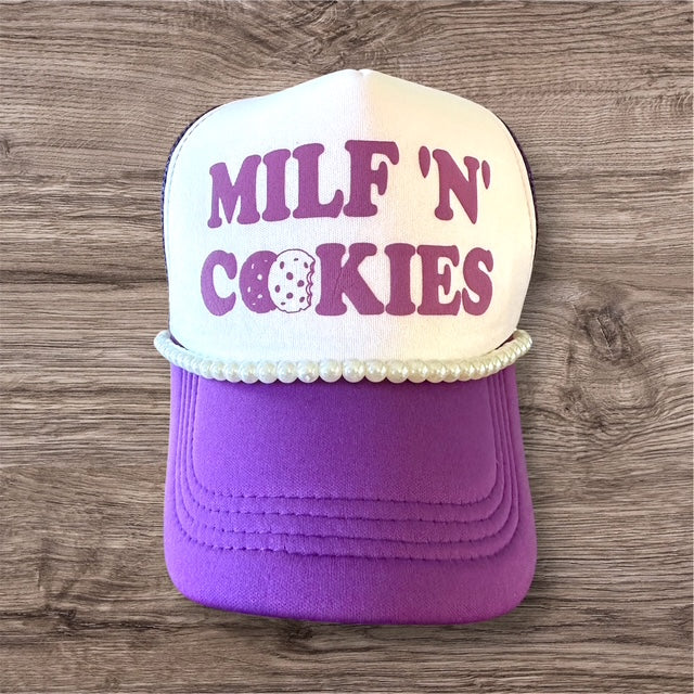Trucker Hat -  "MILF and Cookies"