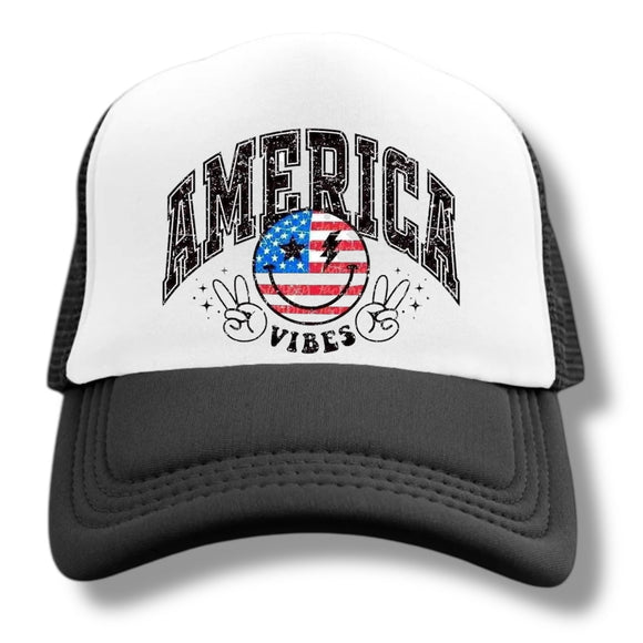 Trucker Hat  - America Vibes Peace