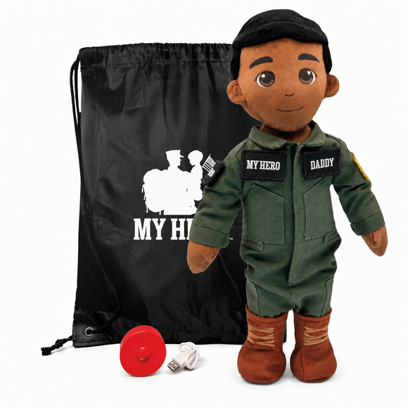Pilot Daddy Doll | Military Doll in Flight Suit | Recordable