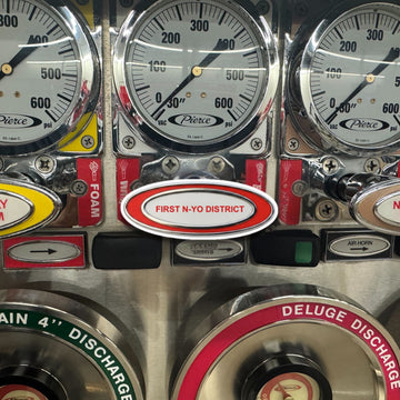 Pump Panel - "First N-Yo District" Sticker - 0