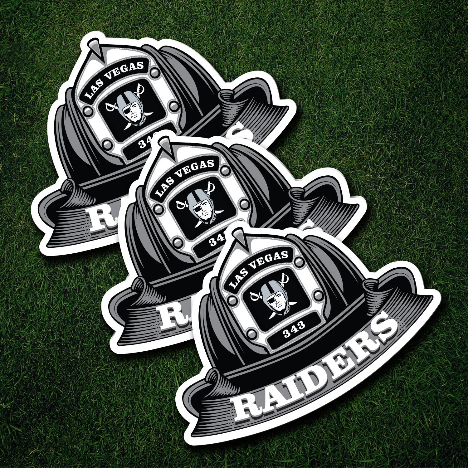 NFL Fire Helmet Stickers - 3 Pack | American Fire Brigade