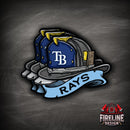 MLB Fire Helmet Sticker - 3 PACK-23