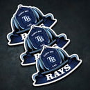 MLB (AL) Fire Helmet Stickers - 3 Pack-14
