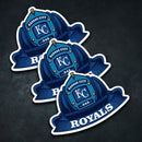 MLB (AL) Fire Helmet Stickers - 3 Pack-8