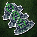 NFL Fire Helmet Stickers - 3 Pack-23