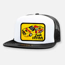 SWERVIN' IRVAN NASCAR TEAM FLAT BILL PATCH HAT-3