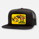 SWERVIN' IRVAN NASCAR TEAM FLAT BILL PATCH HAT-1