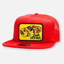 SWERVIN' IRVAN NASCAR TEAM FLAT BILL PATCH HAT-2