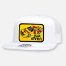 SWERVIN' IRVAN NASCAR TEAM FLAT BILL PATCH HAT-4