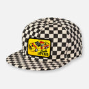 CHECKERBOARD PIT CREW PATCH HAT COLLECTION BLACK-WHITE-11