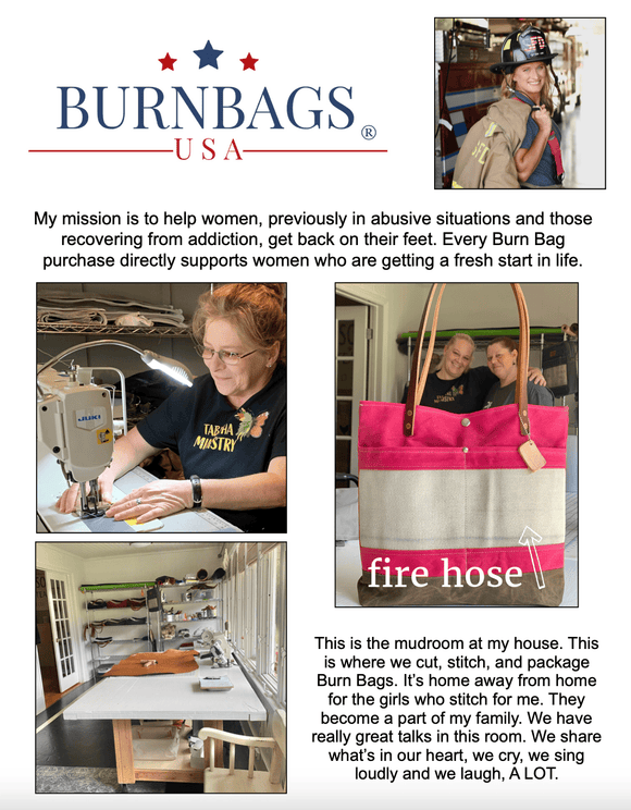 Peony Pink Classic Burn Bag