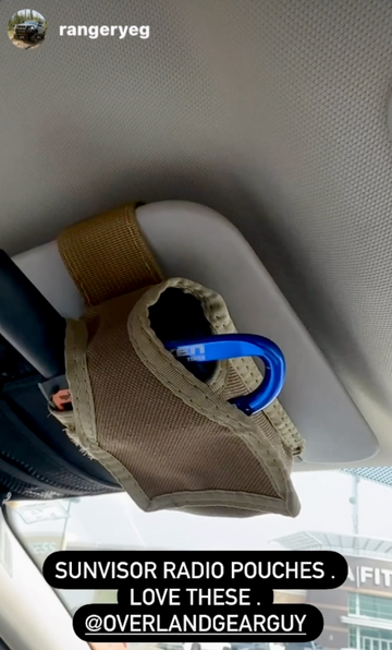 Sun Visor Radio Pouch - 0