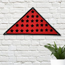 Service Star Triangle Flag - Fire Hose-3