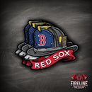 MLB Fire Helmet Sticker - 3 PACK-25