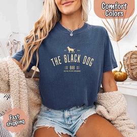 The Black Dog Comfort Colors Concert Tee – Minimalist Unisex Music Shirt - 0